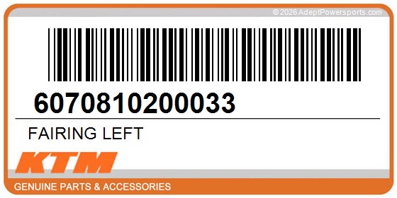 KTM 6070810200033 Fairing Left