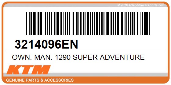 KTM 3214096EN Own. Man. 1290 Super Adventure
