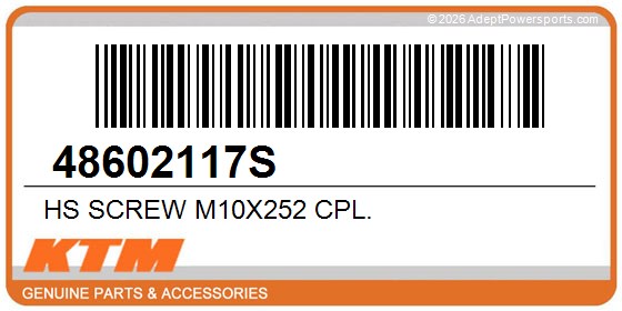 KTM 48602117S Hs Screw M10x252 Cpl.