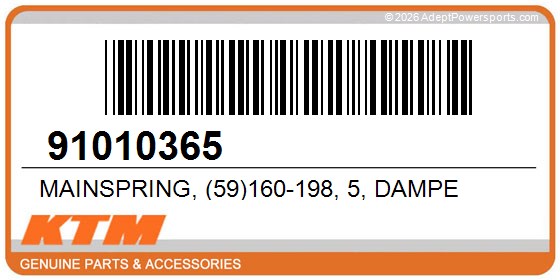 KTM 91010365 Mainspring, (59)160-198, 5, Dampe