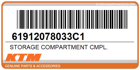KTM 61912078033C1 Storage Compartment Cmpl.
