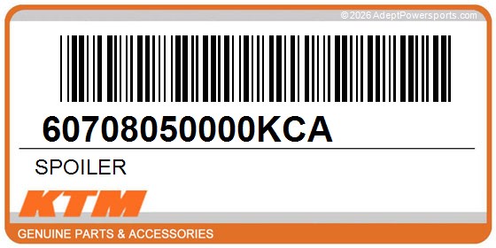 KTM 60708050000KCA Spoiler