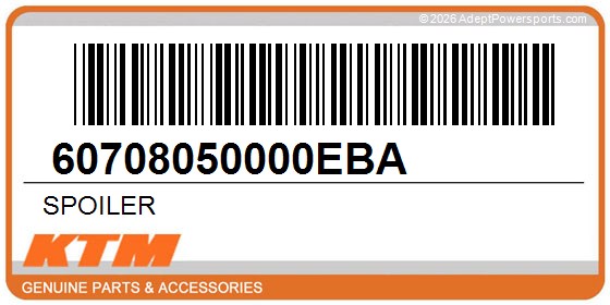 KTM 60708050000EBA Spoiler