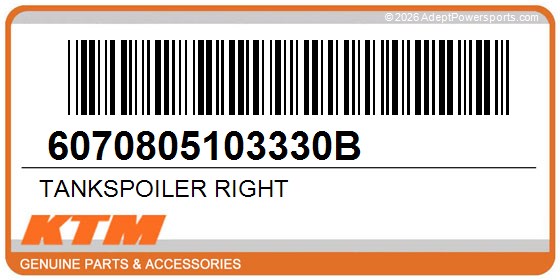 KTM 6070805103330B Tankspoiler Right