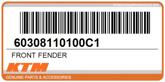 KTM 60308110100C1 Front Fender