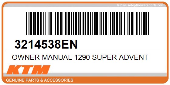 KTM 3214538EN Owner Manual 1290 Super Advent