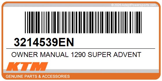 KTM 3214539EN Owner Manual 1290 Super Advent