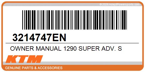 KTM 3214747EN Owner Manual 1290 Super Adv. S