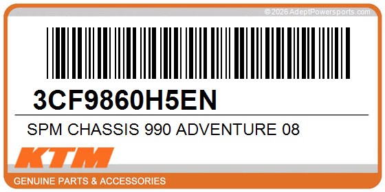 KTM 3CF9860H5EN Spm Chassis 990 Adventure 08