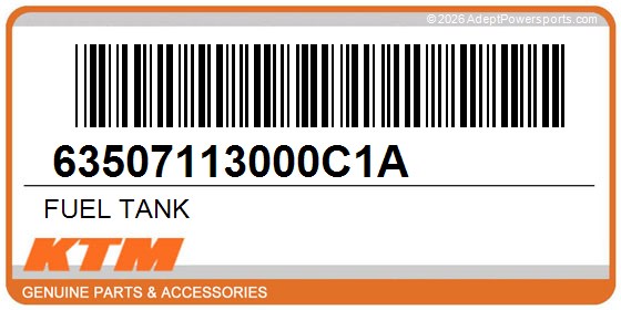 KTM 63507113000C1A Fuel Tank