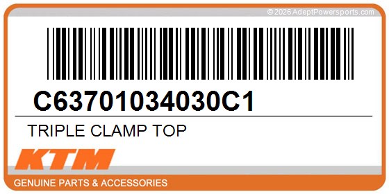 KTM C63701034030C1 Triple Clamp Top