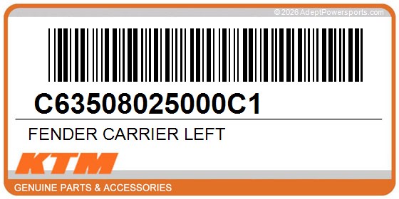 KTM C63508025000C1 Fender Carrier Left
