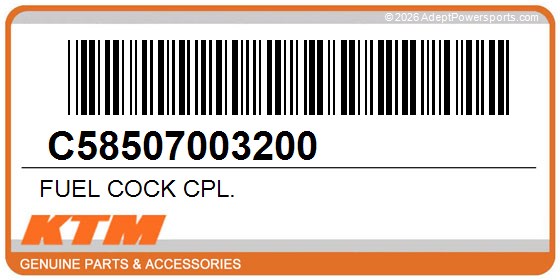 KTM C58507003200 Fuel Cock Cpl.