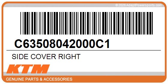 KTM C63508042000C1 Side Cover Right