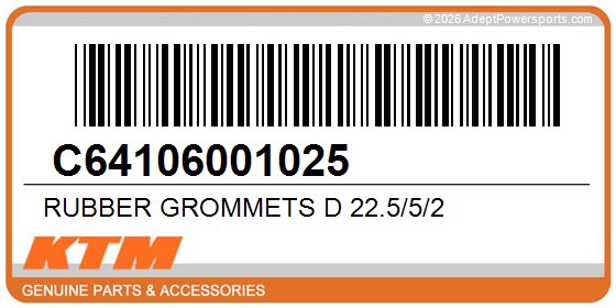 KTM C64106001025 Rubber Grommets D 22.5/5/2