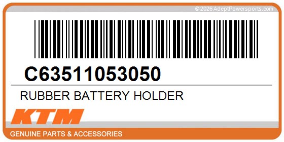 KTM C63511053050 Rubber Battery Holder