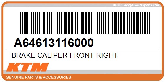 KTM A64613116000 Brake Caliper Front Right