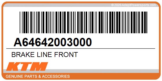 KTM A64642003000 Brake Line Front