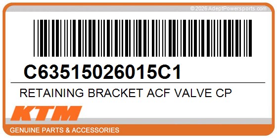 KTM C63515026015C1 Retaining Bracket Acf Valve Cp