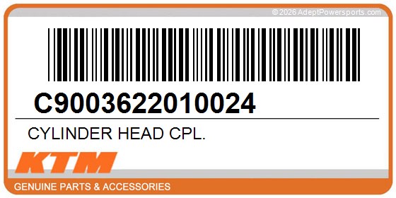 KTM C9003622010024 Cylinder Head Cpl.