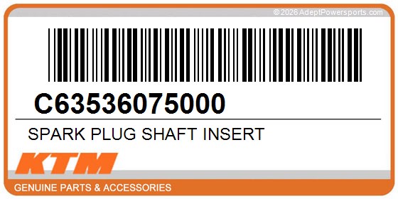 KTM C63536075000 Spark Plug Shaft Insert