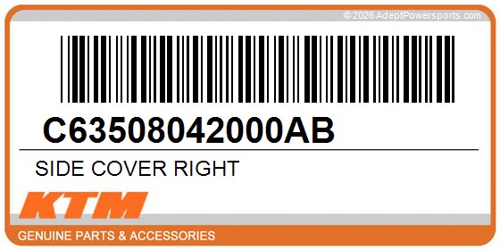 KTM C63508042000AB Side Cover Right