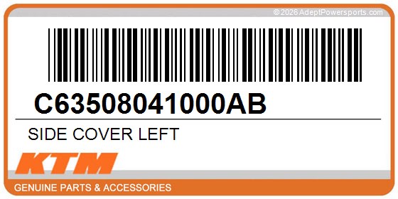 KTM C63508041000AB Side Cover Left