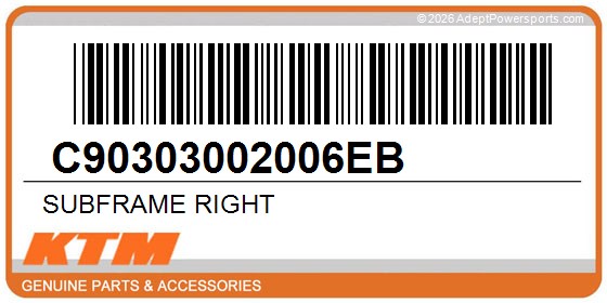 KTM C90303002006EB Subframe Right