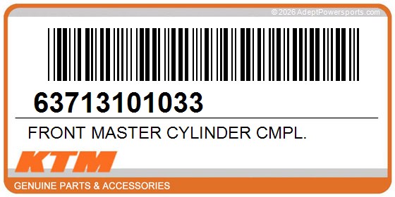 KTM 63713101033 Front Master Cylinder Cmpl.