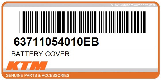 KTM 63711054010EB Battery Cover