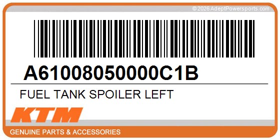 KTM A61008050000C1B Fuel Tank Spoiler Left