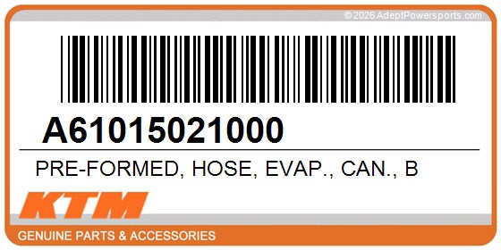 KTM A61015021000 Pre-Formed, Hose, Evap., Can., B