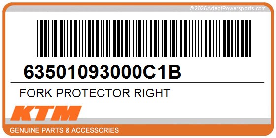 KTM 63501093000C1B Fork Protector Right
