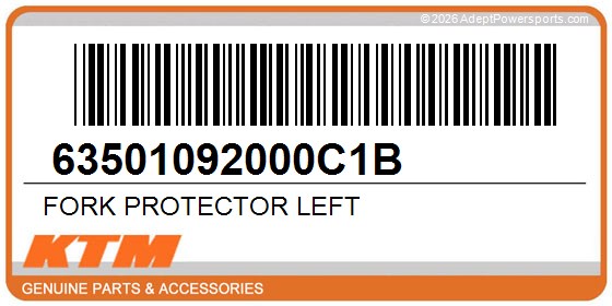 KTM 63501092000C1B Fork Protector Left