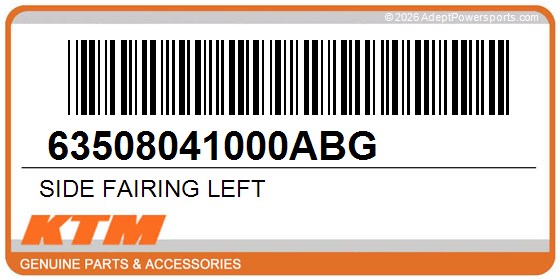 KTM 63508041000ABG Side Fairing Left