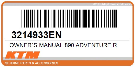 KTM 3214933EN Owner´S Manual 890 Adventure R