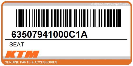 KTM 63507941000C1A Seat