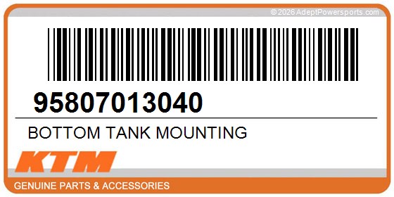 KTM 95807013040 Bottom Tank Mounting