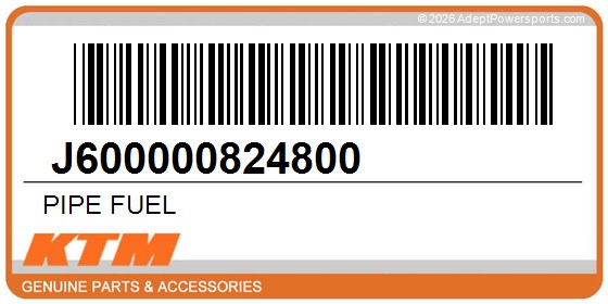 KTM J600000824800 Pipe Fuel