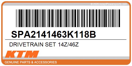 KTM SPA2141463K118B Drivetrain Set 14Z/46Z