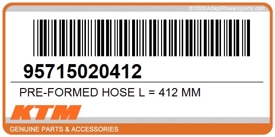 KTM 95715020412 Pre-Formed Hose L = 412 Mm