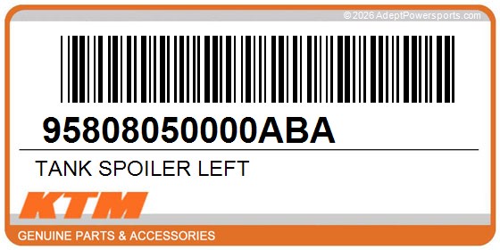 KTM 95808050000ABA Tank Spoiler Left