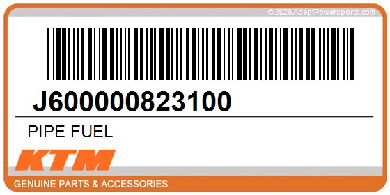 KTM J600000823100 Pipe Fuel