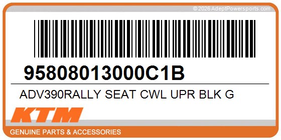 KTM 95808013000C1B Adv390rally Seat Cwl Upr Blk G