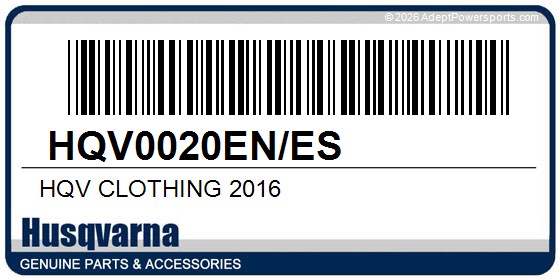 Husqvarna HQV0020EN/ES Hqv Clothing 2016