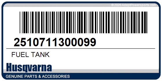 Husqvarna 2510711300099 Fuel Tank