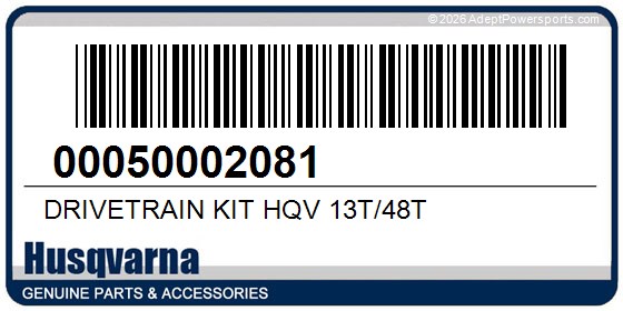 Husqvarna 00050002081 Drivetrain Kit Hqv 13T/48T