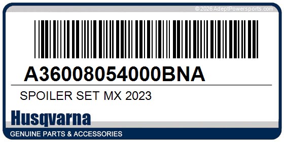Husqvarna A36008054000BNA Spoiler Set Mx 2023