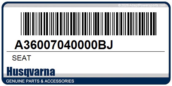 Husqvarna A36007040000BJ Seat