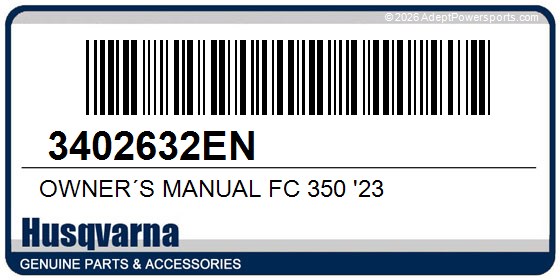 Husqvarna 3402632EN Owner´S Manual Fc 350 '23